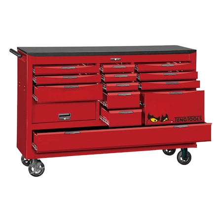 Teng Tools Roller Cabinet, 13 Drawer, 67 in W TCW814N